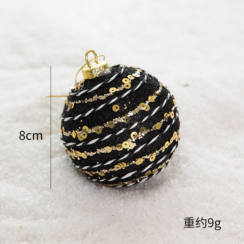 クリスマス装飾品クリスマスボール吊りボール彩色ボールクリスマスツリー吊り飾りカラーボールdiy部品配置|undefined