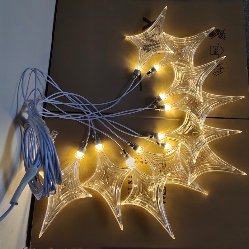 New 10 Lucky Star String Lamp Wedding Acrylic Star Decorative Lamp Wedding Scene Venue Layout Props New 10 Lucky Star String Lamp Wedding Acrylic Star Decorative Lamp Wedding Scene Venue Layout Props