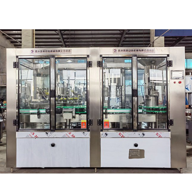 供应三合一液体灌装机 红酒灌装打塞一体机 果酒三合一灌装机