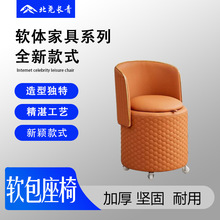 北尧长青折叠家用凳子旋转换鞋沙发现代简约客厅圆凳卧室矮凳