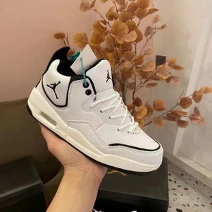∂2025 New Aj23 Small Fujiwara Hiroshi Black and White Sports Basketball Shoes Air Cushion Running Shoes for Men and Women Versatile Student Couples