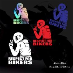 クロスボーダー外国貿易Respect for Bikersオートバイ車ステッカー彫刻レーザー反射ステッカー