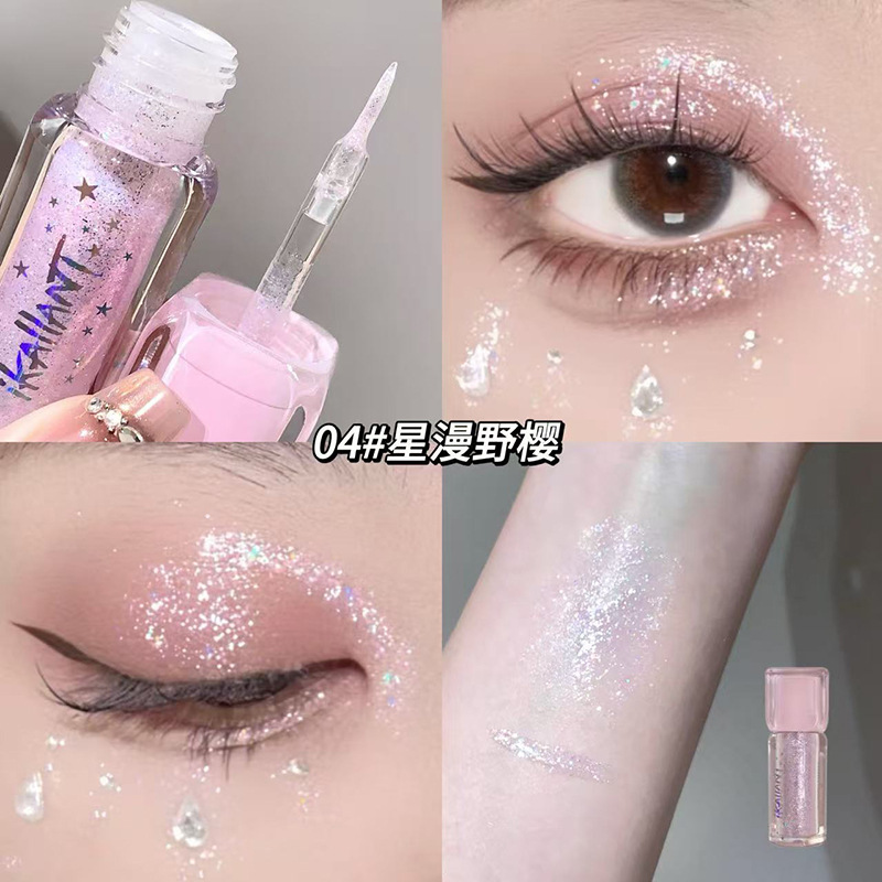 Ke Lauder Bright Galaxy Eyeshadow Liquid Perlas Flash fino Resplandor Exquisito Resplandor Lying Silkworm Eyes Brillante Sombra de ojos
