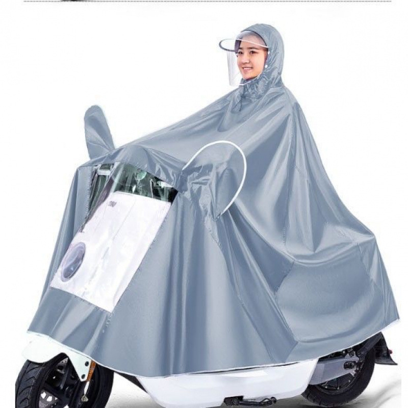 Motorcycle Raincoat Single Poncho Rainproof Body Electric Enlarged and Thickened Men's and Women's Long New Electric Jacket