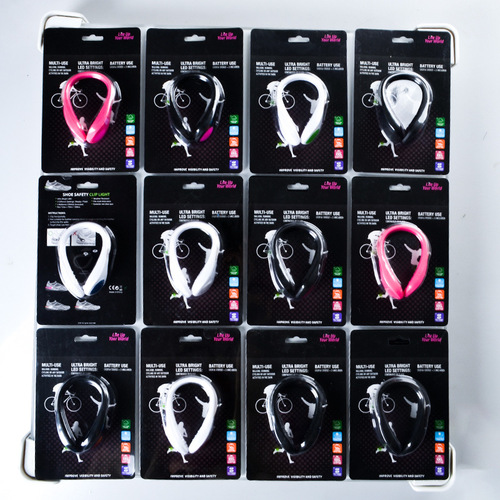 Manufacturer wholesale luminous shoe clip lights, outdoor night running and cycling warning shoe lights, LED flash shoe clip lights