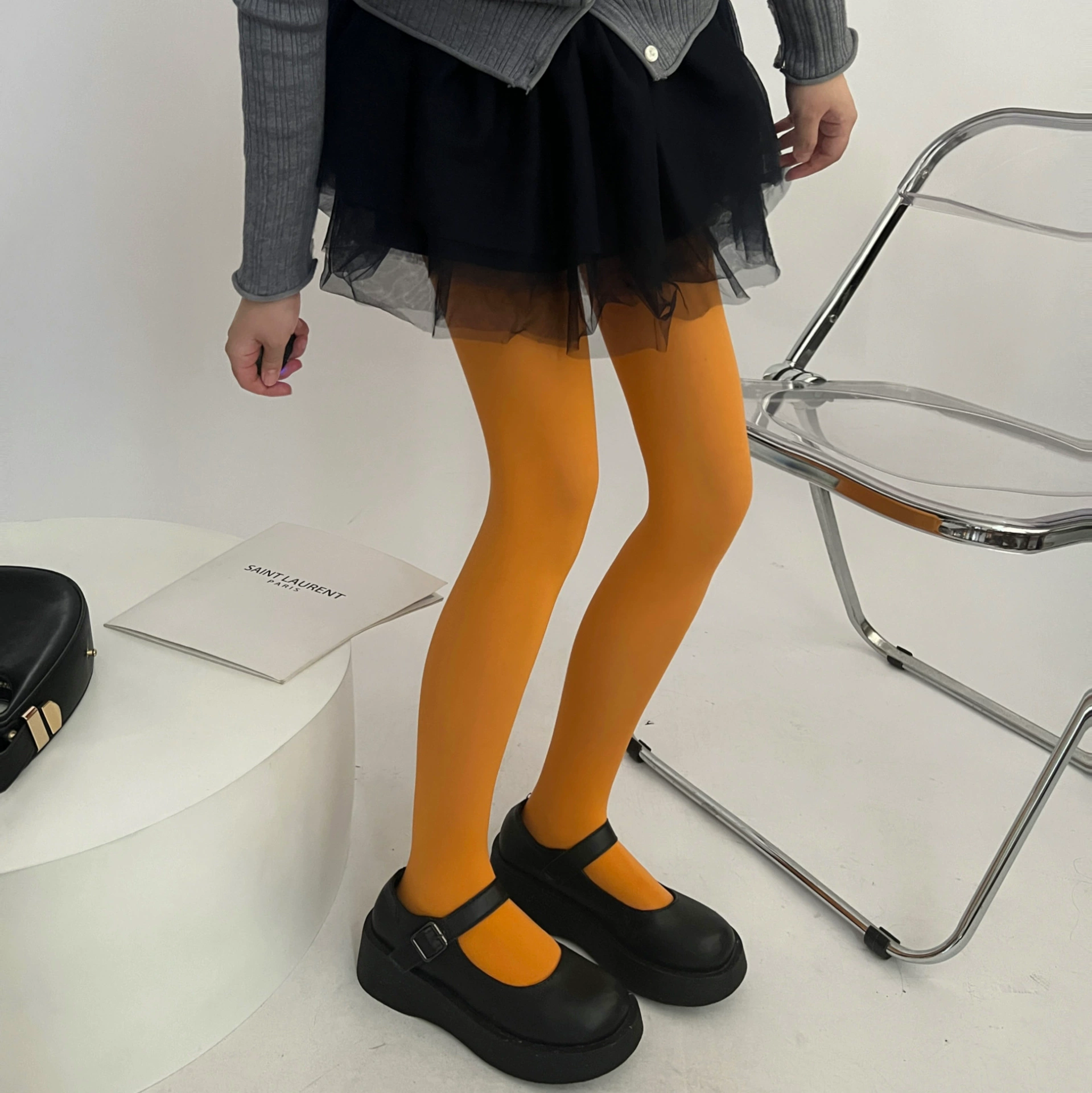 Velvet swan, base tights, universal socks