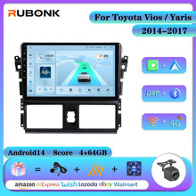 适用14-17款丰田威驰Vios Yaris安卓大屏车载导航蓝牙无线Carplay