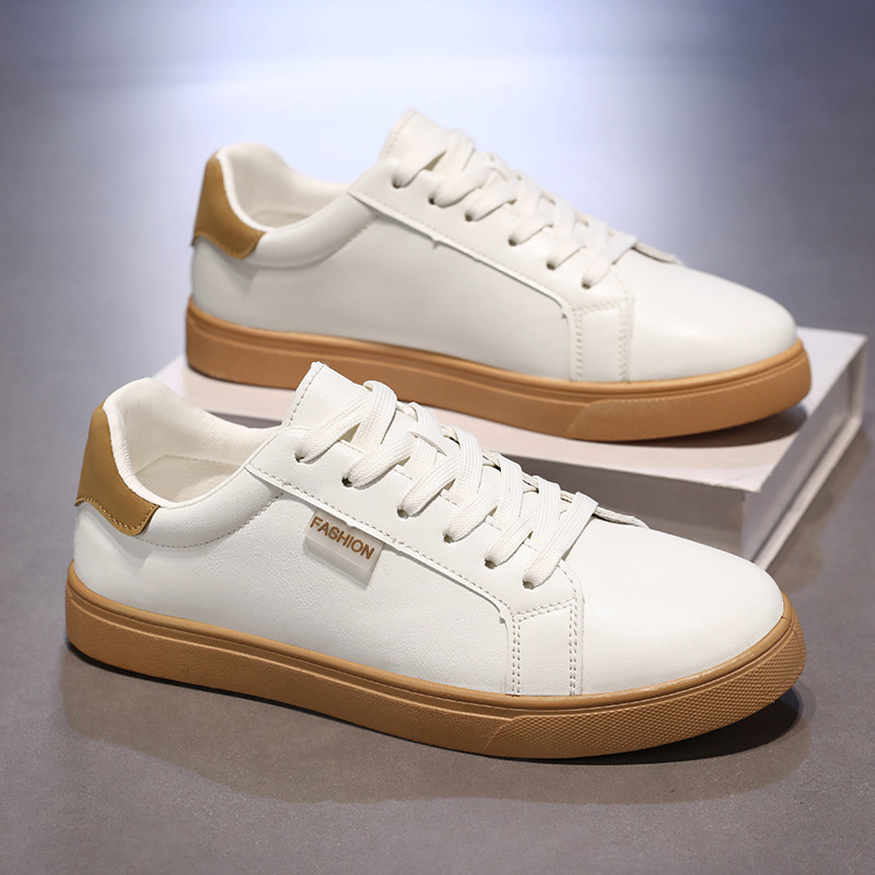 Otoño nuevo estilo Hugh hombre moda skate pu cuero transpirable lazos zapatos deportivos 39 - 46 yardas al por mayor