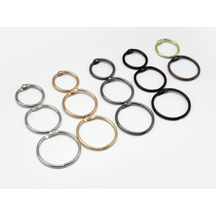 Jael Metal DIY Open Ring Hollow Nail Binder Ring Book Ring Literacy Card Binding Loose-Leaf Ring Desk Calendar Ring