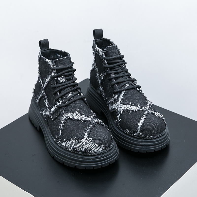 Transfronterizo Amazon AliExpress nuevos zapatos de hombre botas de estilo estilo de moda para jóvenes botas de trabajo casuales para hombres