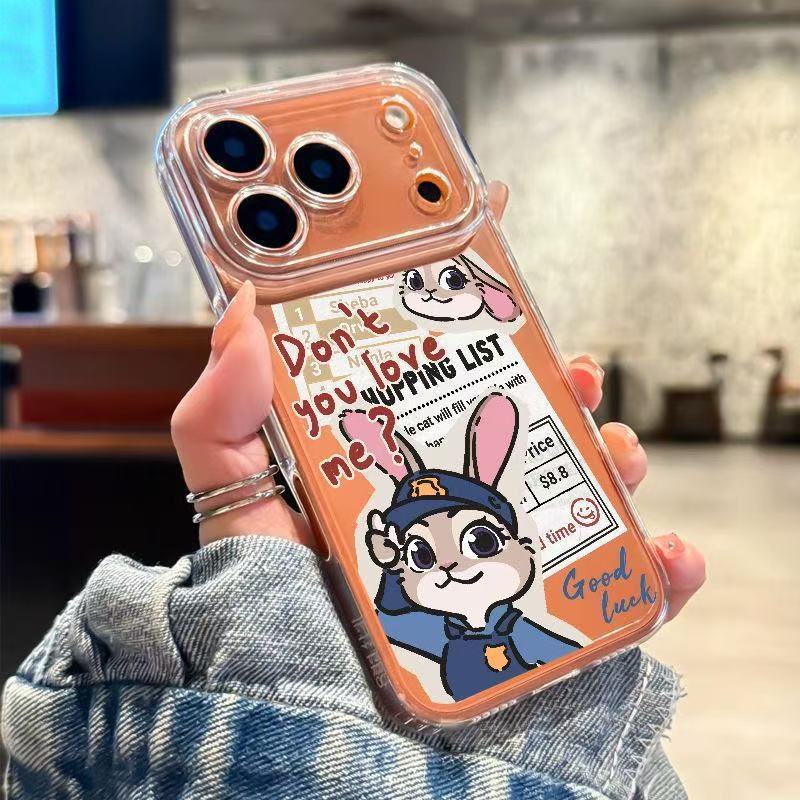 警察兔子适用苹果17PROMAX手机壳防摔IPhone17皮纹16/13气垫11/12