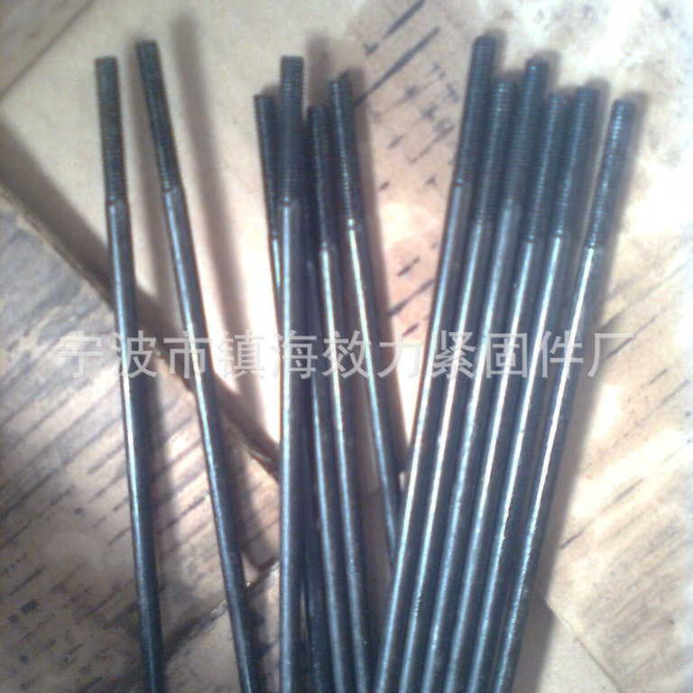 碳钢双头螺栓 4.8级 发黑处理 建筑用高强度连接件螺栓