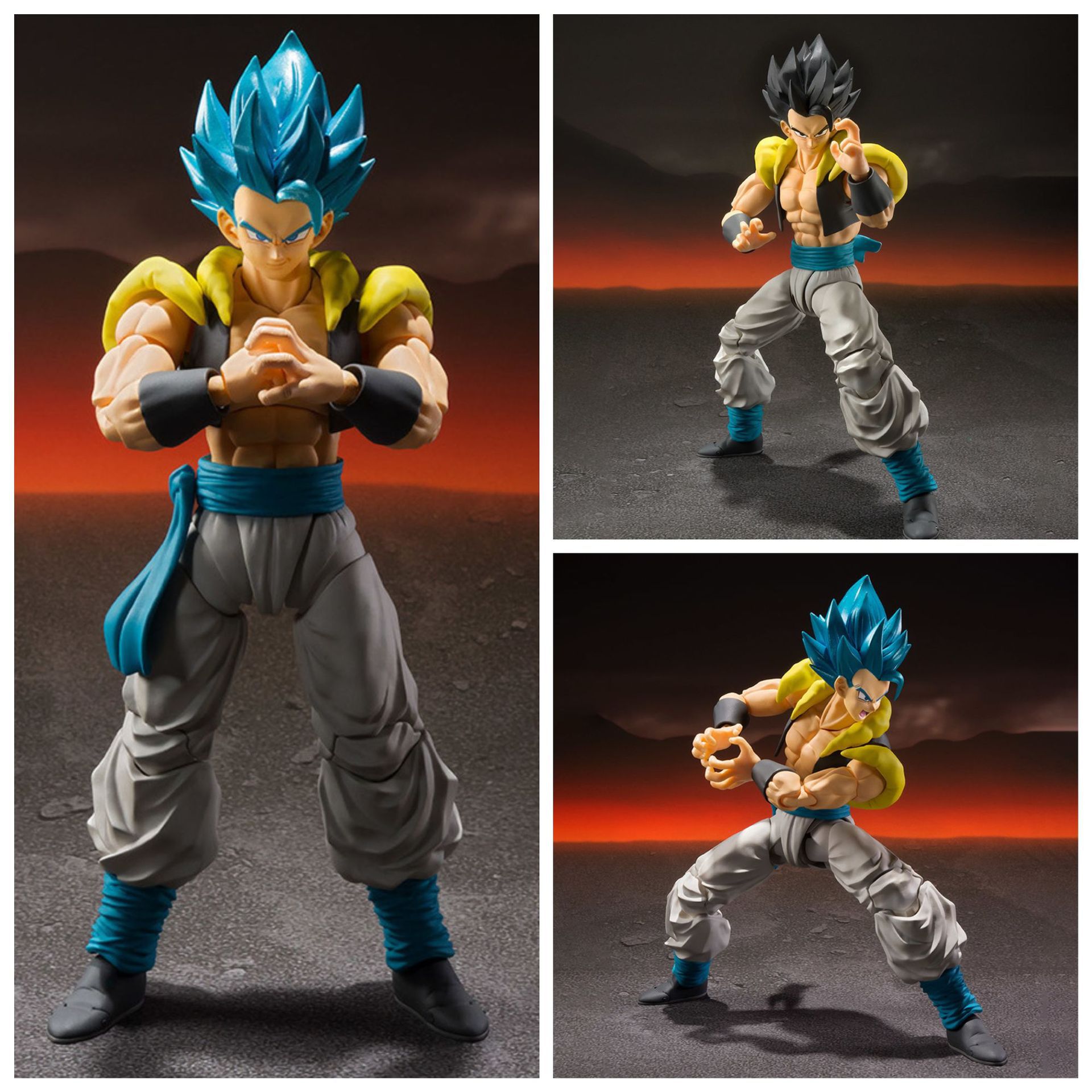 Dragon Ball GT Super Saiyan 4 Sun Wukong muñeca móvil Super cuatro Wukong caja hecha a mano al por mayor