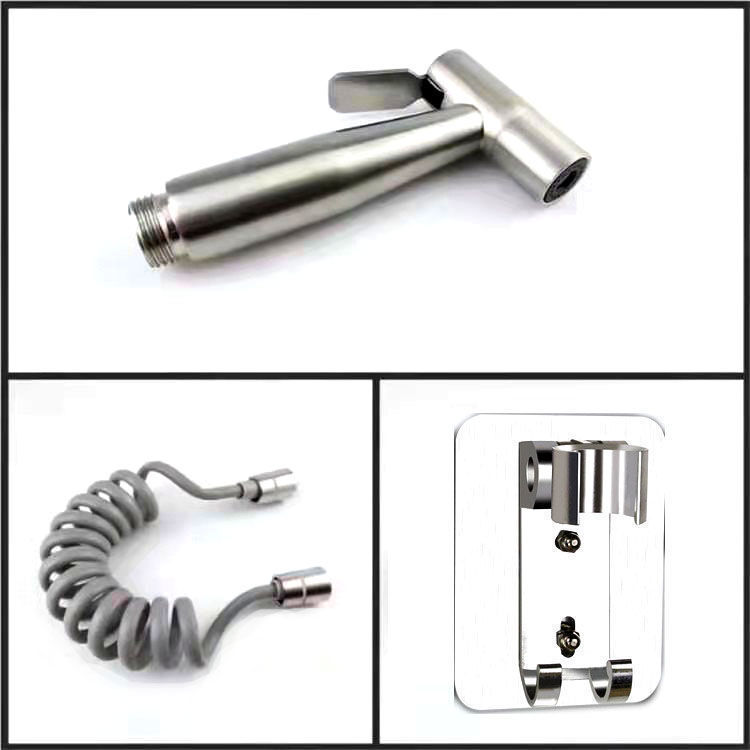 304 stainless steel pressurized spray gun, faucet flushing gun, bathroom toilet companion, toilet high-pressure flushing set undefined