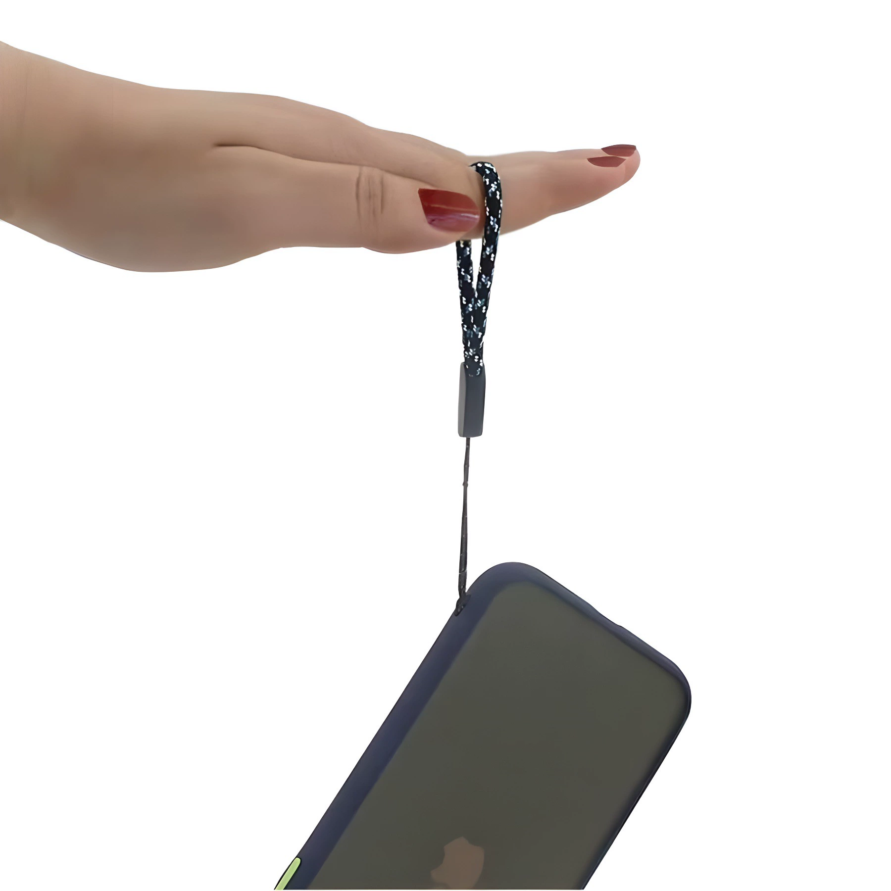 Мобильный телефон, короткий ремешок, переплетенное кольцо с хвостиком, USB-флеш-накопитель, брелок