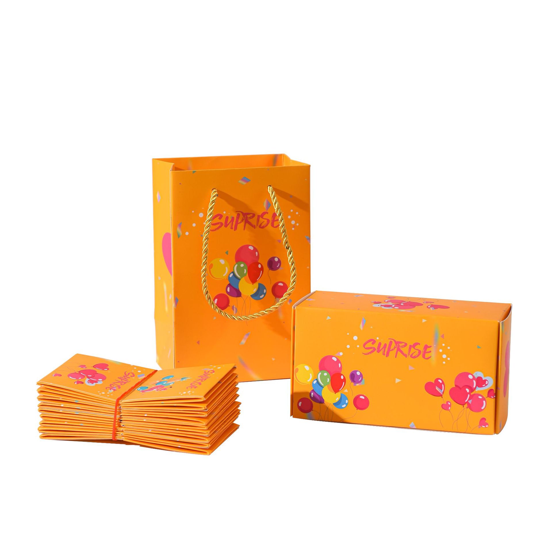 노란색 사랑 스타일 * 8 점프 상자 선물 상자 핸드백 허리 씰