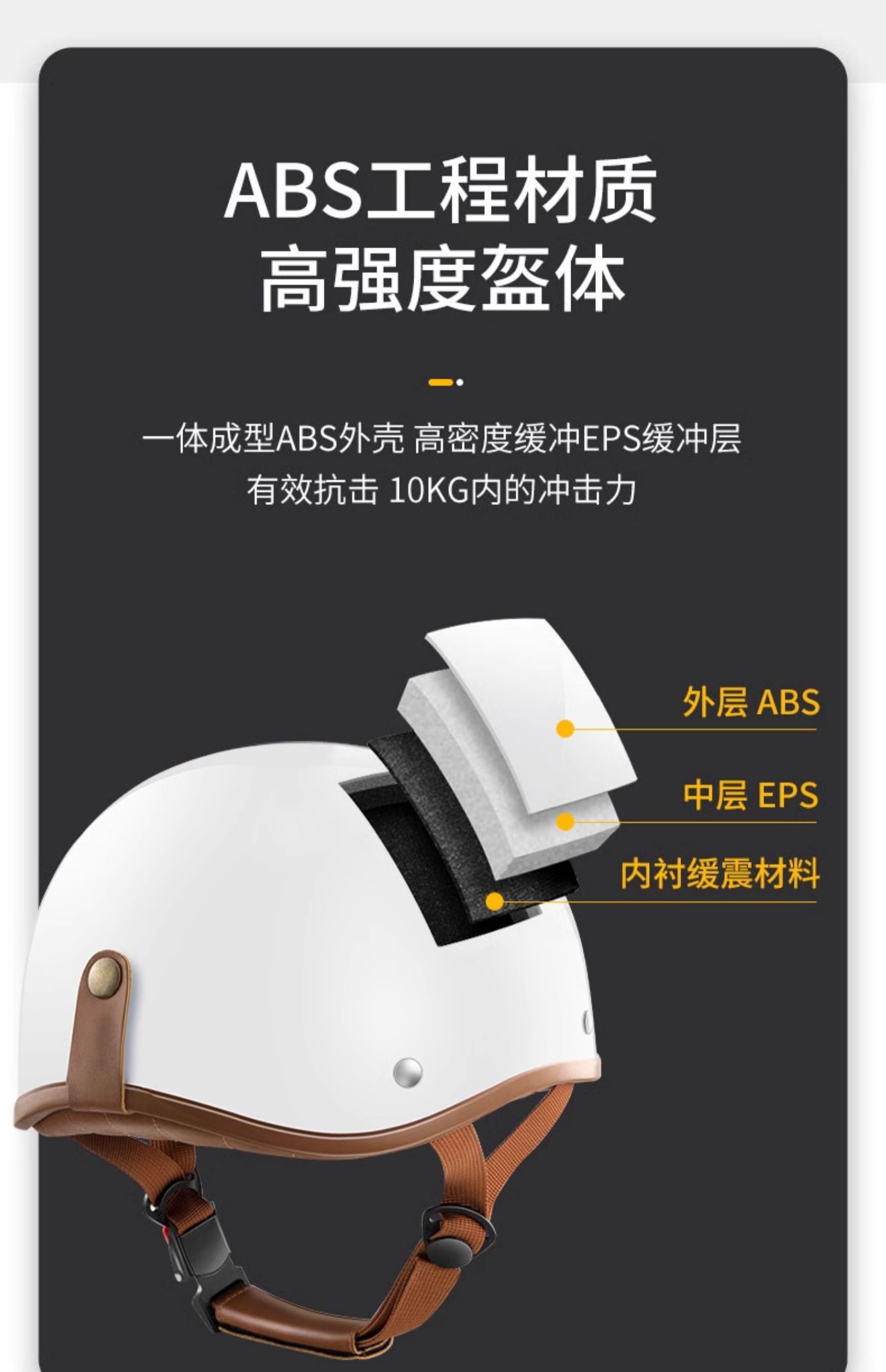 3C Certified Electric Motorcycle Helmet Men's Retro Half Helmet
