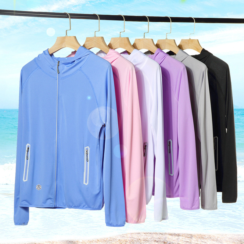 Ropa de piel al aire libre de verano de seda de hielo para hombres y mujeres rompevientos deportivo protección UV ropa de protección solar ropa de pesca transpirable