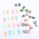 Luminous parachuting soldiers childhood toys nostalgic stall small toys creative parachute soldiers wholesale new strange