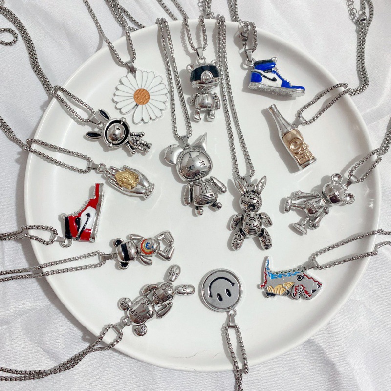 아메리칸 힙합 어린이 목걸이, 트렌디한 남녀 커플, 핫 스타일, 힙합, 쿨, 댄스, 스트리트 댄스, 다용도 액세서리