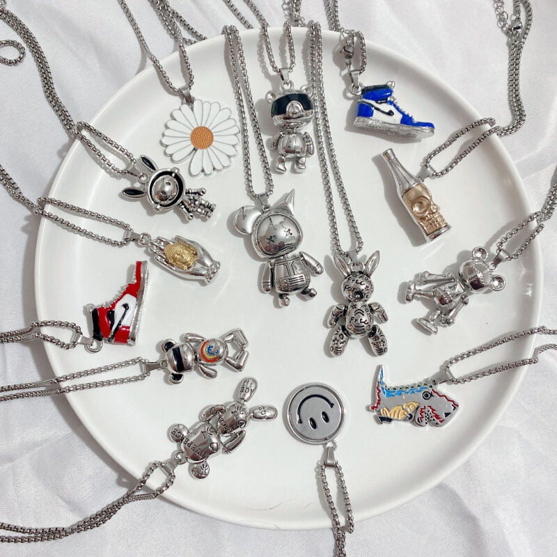 American Hip-Hop Children's Necklace Trendy Unisex Couple Popular Personality Hip-Hop Cool Street Dance Versatile Accessory American Hip-Hop Children's Necklace Trendy Unisex Couple Popular Personality Hip-Hop Cool Street Dance Versatile Accessory