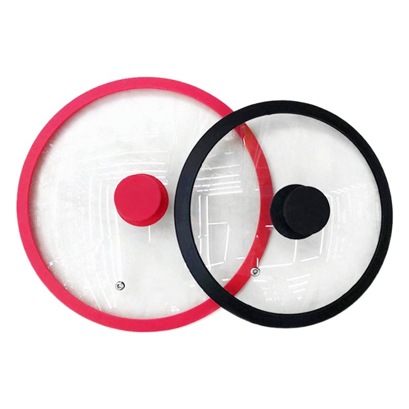 Factory direct silicone pot cover tempered glass cover light luxury smart cover anti-fall pot cover household a generation of wholesale