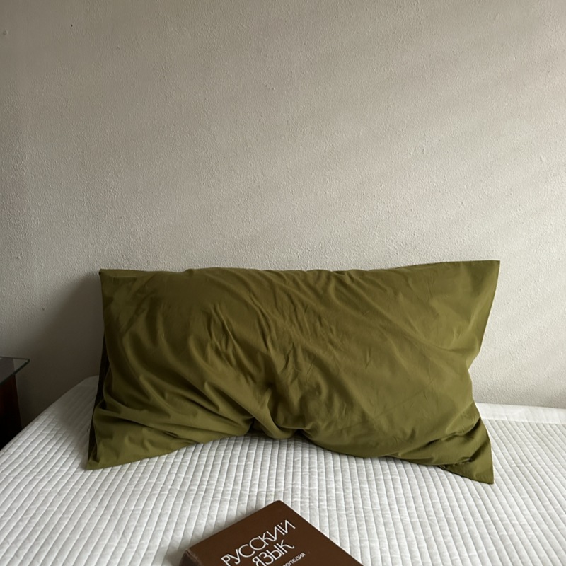 Ins風単品純綿枕カバー格子純色と封筒式枕カバー48*74単品枕芯内胆カバー