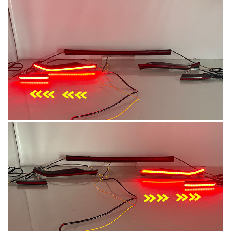 Suitable for Toyota Asia Lion 21-25 Through-Light Modified Taillight Three-Function Brake Steering Rear Bumper Warning Light
