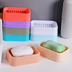 Soap Dish without Drilling Cute Creative Grid Soap Dish Double Drain Layer Drain Soap Dish for Underwear Soap Home Use
