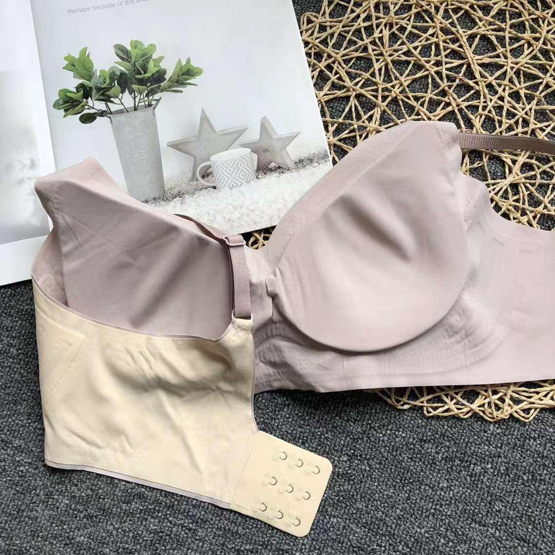 Exterior solo nuevo brillante ropa interior sin costuras medio grueso de alta calidad se reunieron multi-color multi-tamaño sujetador inalámbrico al por mayor