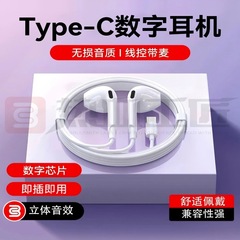 イヤホン Typec 有線携帯電話 セミインイヤー マイク付き ノートパソコン 音楽鑑賞専用 熱血職人/EJ03
