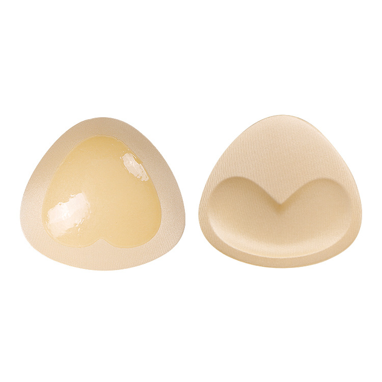 피부색 복숭아 모양의 가슴 패드 (단면 테이프)