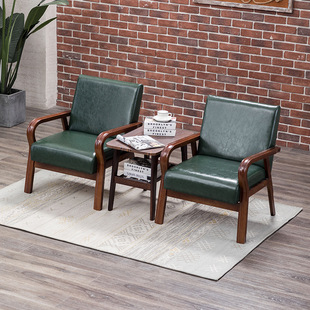 Casual Modern Office Business Reception Hotel Rest Area Reception Negotiation Single Small Sofa Chair Coffee Table Set Y^