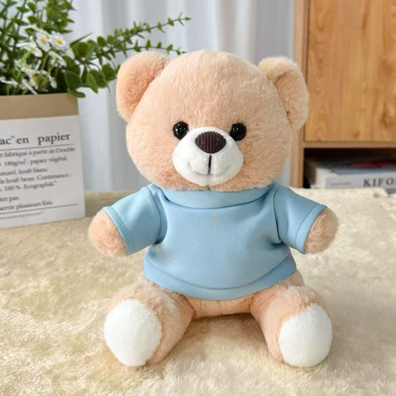 Suéter transfronterizo Teddy Bear muñecas muñecas juguetes de peluche actividad de publicidad LOGO impresión regalos de graduación escolar