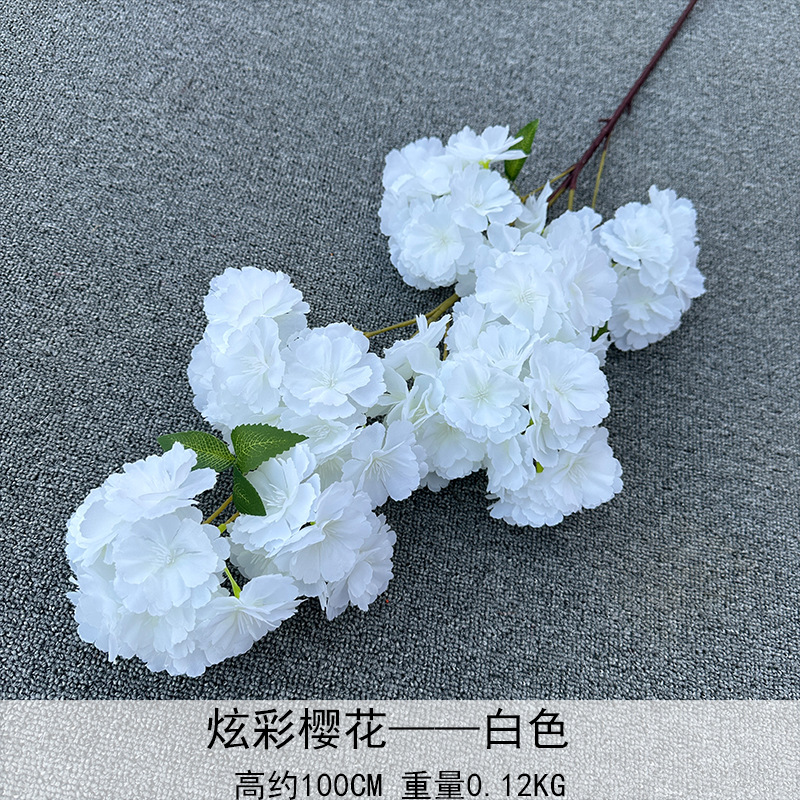 Colorful Cherry Blossom Blanco