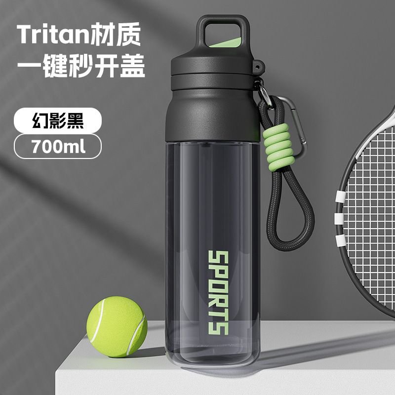 Tritan高颜値ワンキー速開蓋コップはすぐに屋外でコップを運転して携帯登山車に乗って大容量になる|undefined