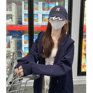 2026春秋季卫衣女连帽宽松套头外套慵懒风百搭显瘦chic运动上衣
