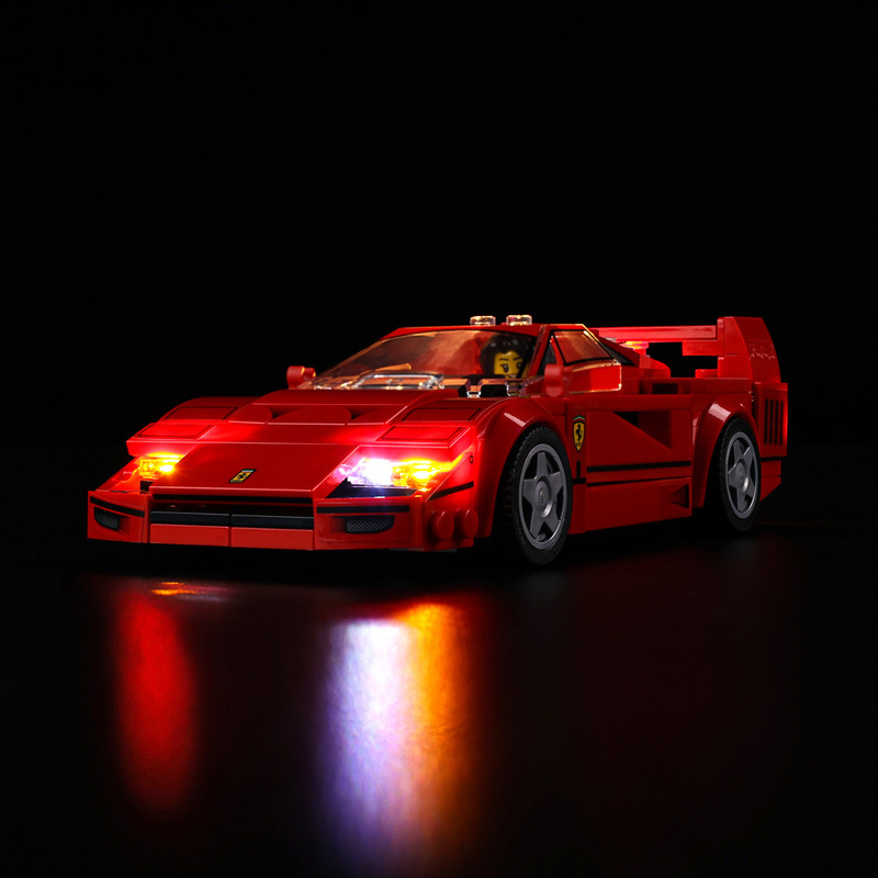 Ky Can Be Evenly Applied to Lego Super Racing 76934 Ferrari F40Led Building Block Toy Lighting Lighting