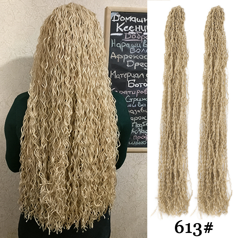 Paquete de una sola pieza Europa y América África delgada tres hebras pelucina aguja de cabello trenzada fibra química monocromática trenza sucia al por mayor