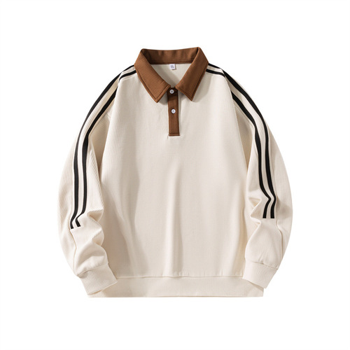Fall Bomber Jacket for Men - Trendy, Versatile, American Style - Heavyweight Spring/Autumn Top - Plaid Fleece