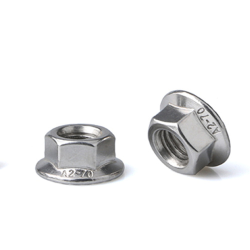 304 stainless steel flange nut with slip ring nut M3/M4/M5/M6/M8-M16 hex flange nut