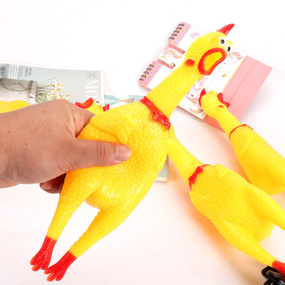 Screaming Chicken Vinyl Screaming Chicken Vent The whole person Tricky originality Vocalization pet Toys wholesale