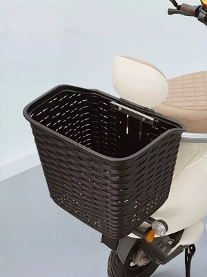 Waterproof inner bag for electric bike rear basket, hanging basket storage, enlarged backpack, bike basket with backrest, vegetable basket (Elektromobil üçün bamper qoruyucu yastıqlar) - black-bicycle-basket-waterproof-inner-bag
