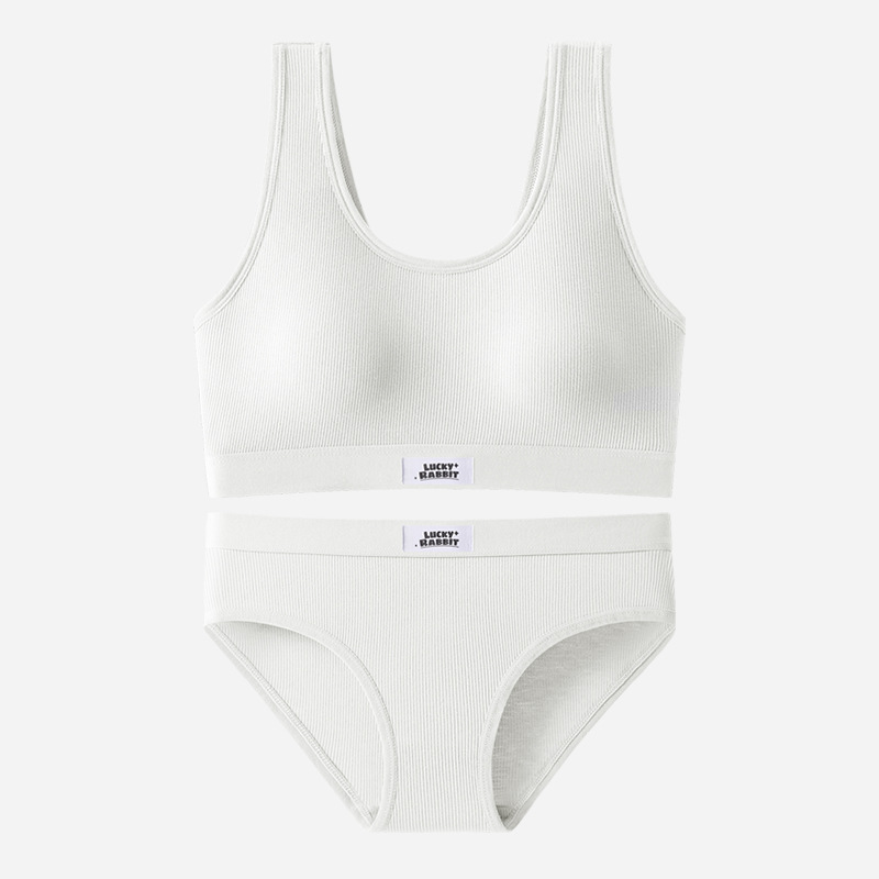 Nuevo traje de sujetador de las mujeres sexy cómodo espalda pequeño pecho push up anti-exposición deportes bottoming ropa interior