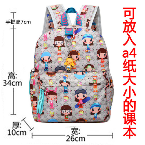 Children's Original Host Doll Korean Version Cartoon Cute Dual Shoulder Backpack Trendy Girl Child Leisure Travel Spring Outing New Product