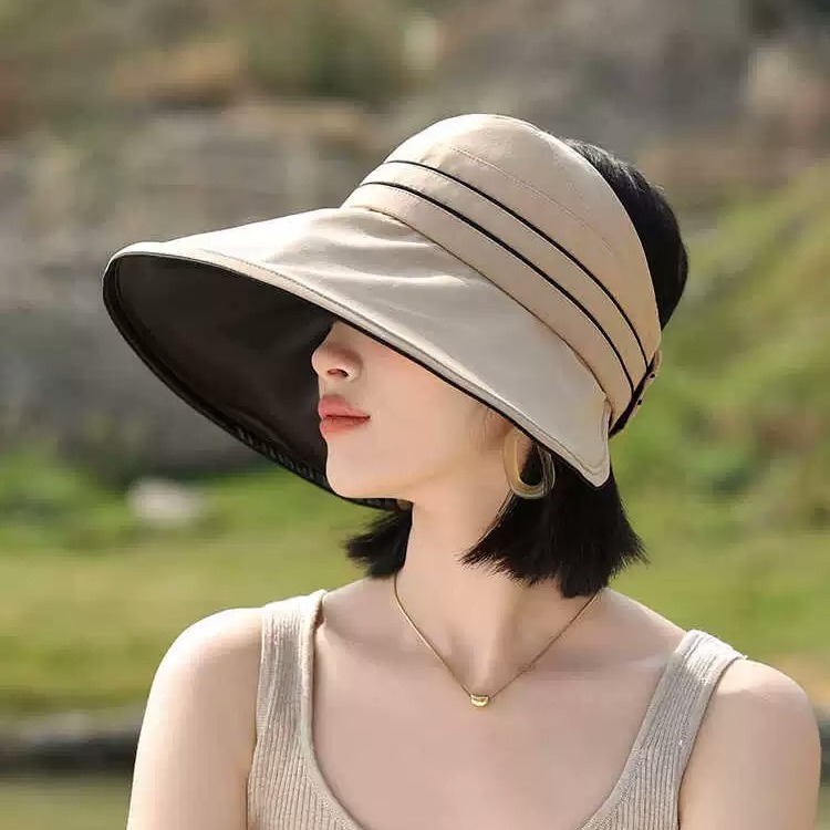 UPF50+ UV sun protection hat for women summer big hat brim vinyl…