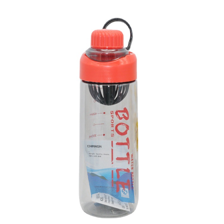 Tianyi 0875 simple deportes al aire libre espacio plástico taza 600ml taza portátil con escala portátil taza al por mayor