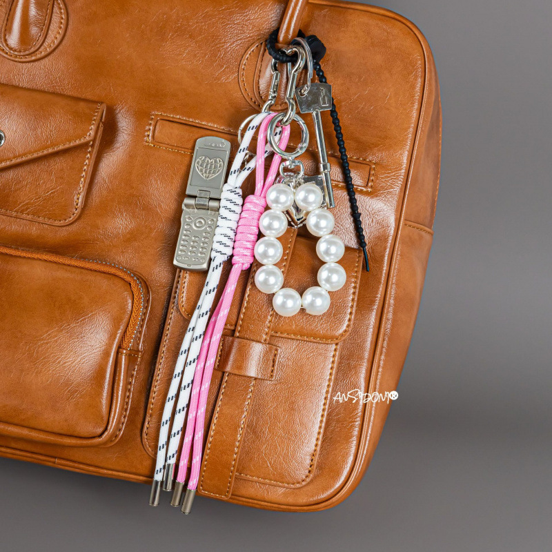 Macaron Pink Girly Heart Bow Miu Series Bag Charm Super Cute Keychain Minimalist Bag Accessory Macaron Pink Girly Heart Bow Miu Series Bag Charm Super Cute Keychain Minimalist Bag Accessory