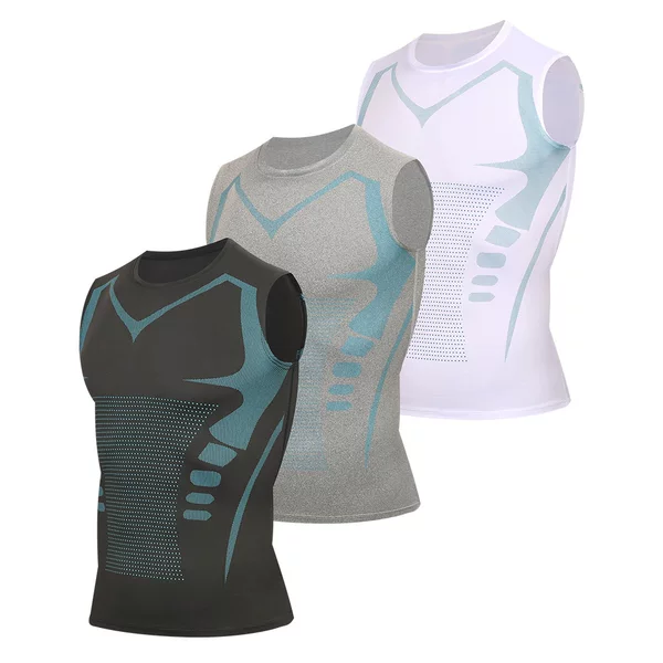 Sports Tights, Men's Vests, Running Quick-Drying Elastic Basketball Training Clothes, Fitness Track and Field Sports Sleeveless Base Layer Clothing