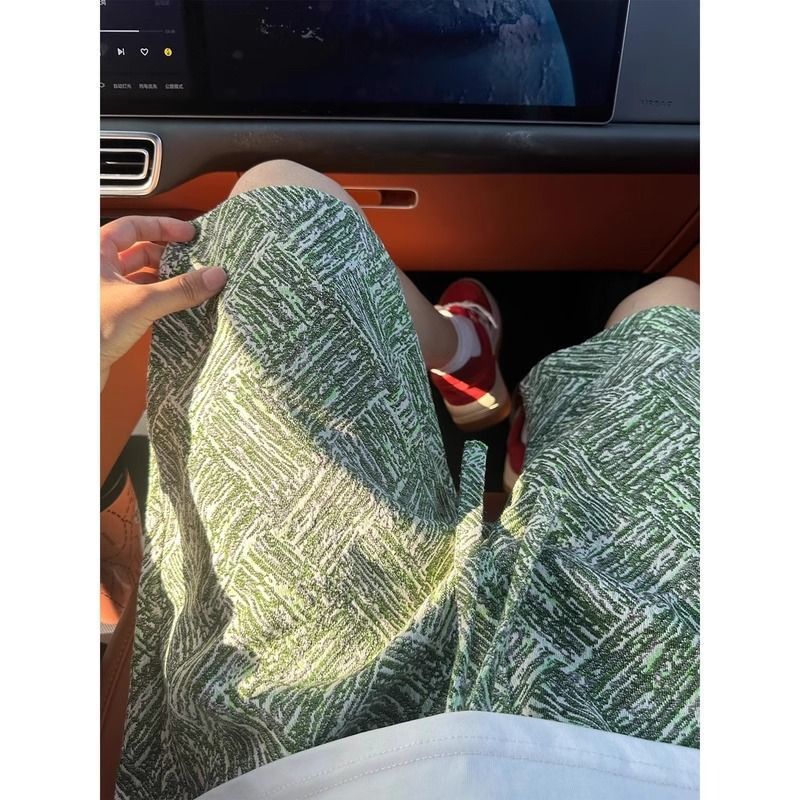 Men's Quick-Dry Breathable Printed Casual Shorts Summer Loose Fit Straight Leg Graphic Design Short Pants_viptrois.com